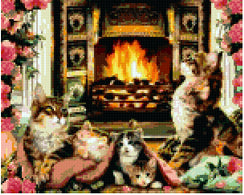 Pixelhobby Klassik Vorlage - The Fire Place