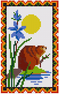 Pixelhobby Klassik Vorlage - Beaver 20.4. - 20.5.