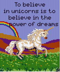 Pixel hobby classic template - Unicorn Dream