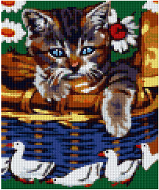 Pixelhobby Klassik Vorlage - Gänsemarsch