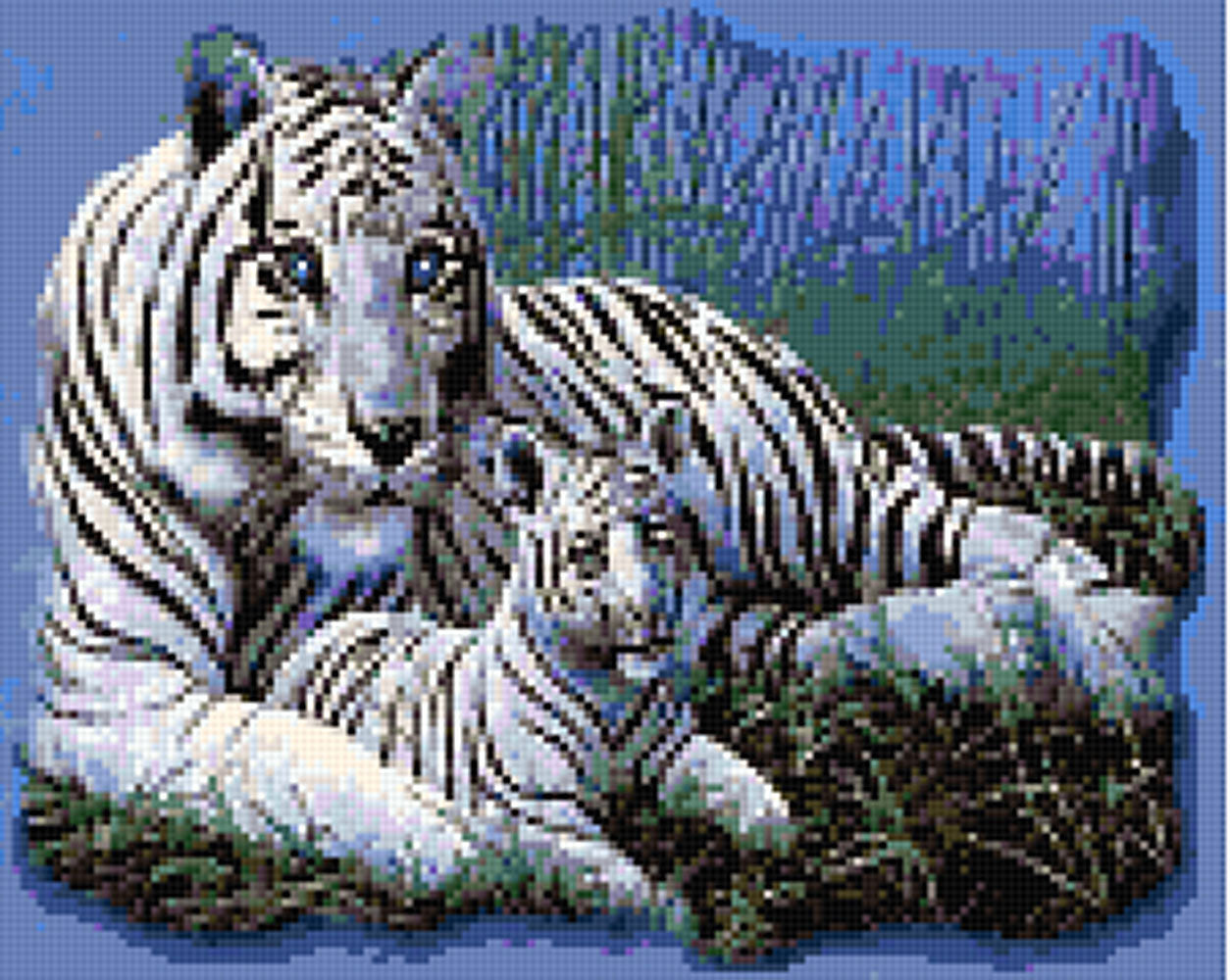 Pixelhobby Classic Set - White and Blue