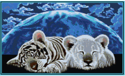 Pixelhobby Klassik Vorlage - The World Sleeps