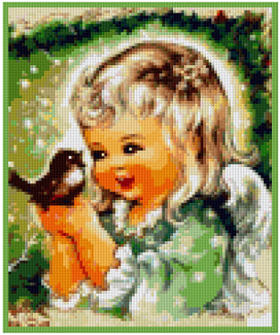 Pixel Hobby Classic Template - Angel and Birdie