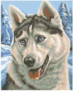 Pixelhobby Klassik Vorlage - Melanies Husky