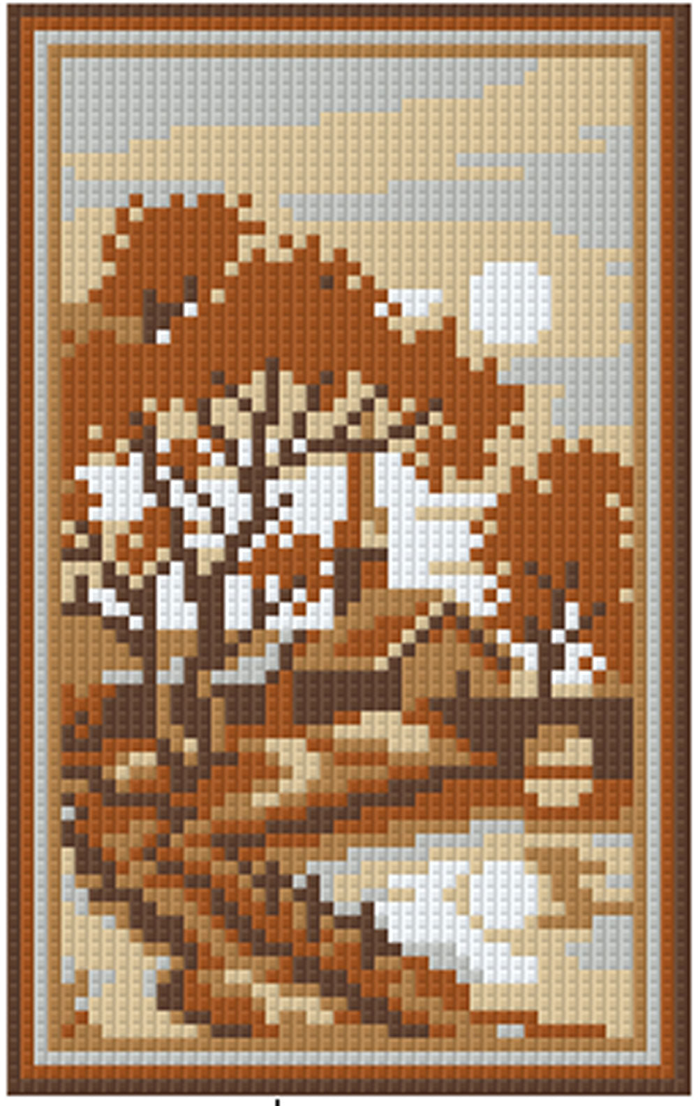 Pixelhobby Klassik Set - Soft Brown Village