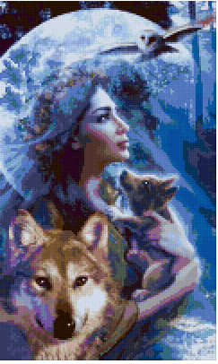 Pixelhobby Classic Set - Indiginous Woman in blue