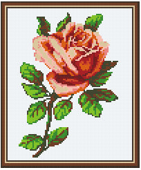 Pixelhobby Klassik Vorlage - One Rose