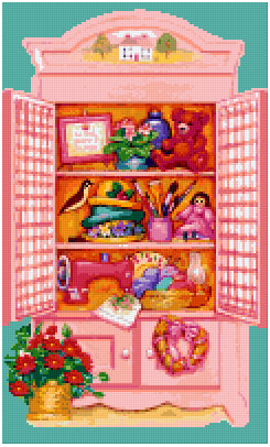 Pixelhobby Klassik Vorlage - The Cupboard