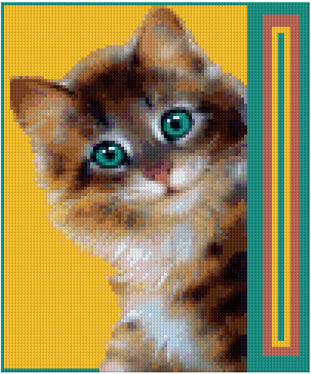 Pixelhobby Klassik Vorlage - What's Behind