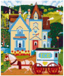 Pixelhobby Klassik Vorlage - American 1 - Ice