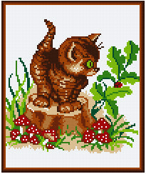 Pixelhobby Klassik Vorlage - Nosy Kitty
