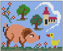 Pixelhobby Klassik Vorlage - The Pig
