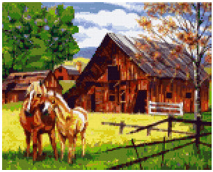 Pixelhobby Klassik Vorlage - At Home