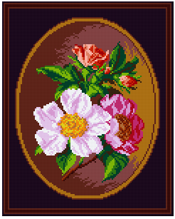 Pixelhobby Klassik Vorlage - Biedermeier Flair