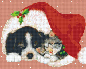 Pixelhobby Klassik Vorlage - Christmas Nap