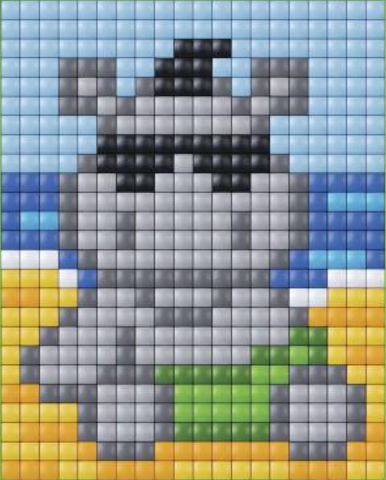 Pixelhobby XL Gift Sets - Hippopotamus