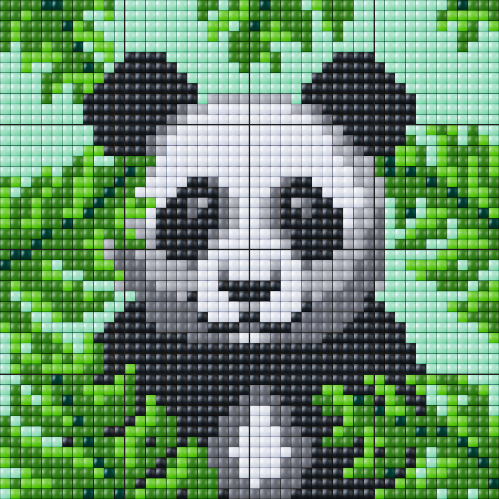 Pixelhobby XL 16er Set - Panda im Jungle