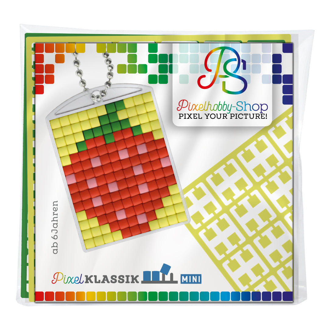 Pixelhobby Medaillon Set - Erdbeere