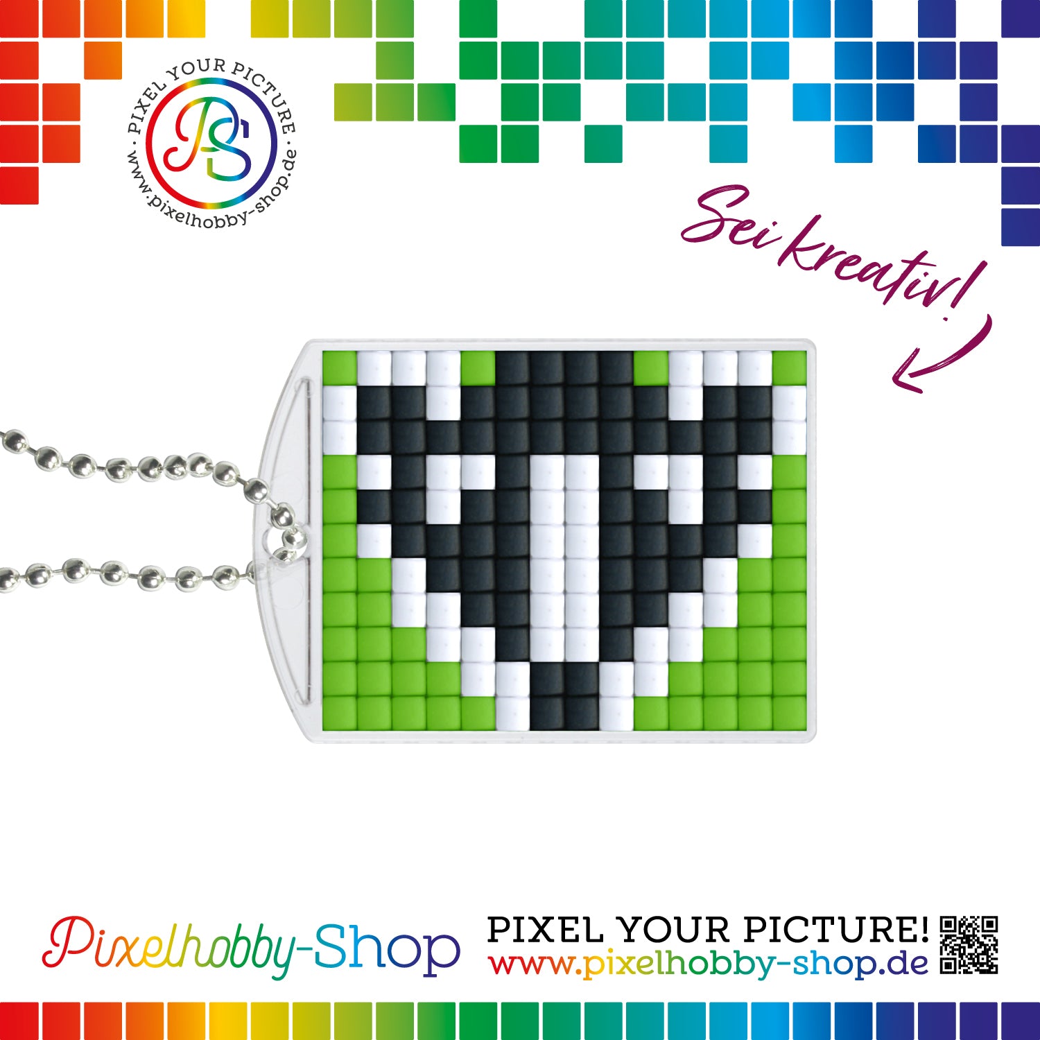 Pixelhobby Medaillon Set - Panda