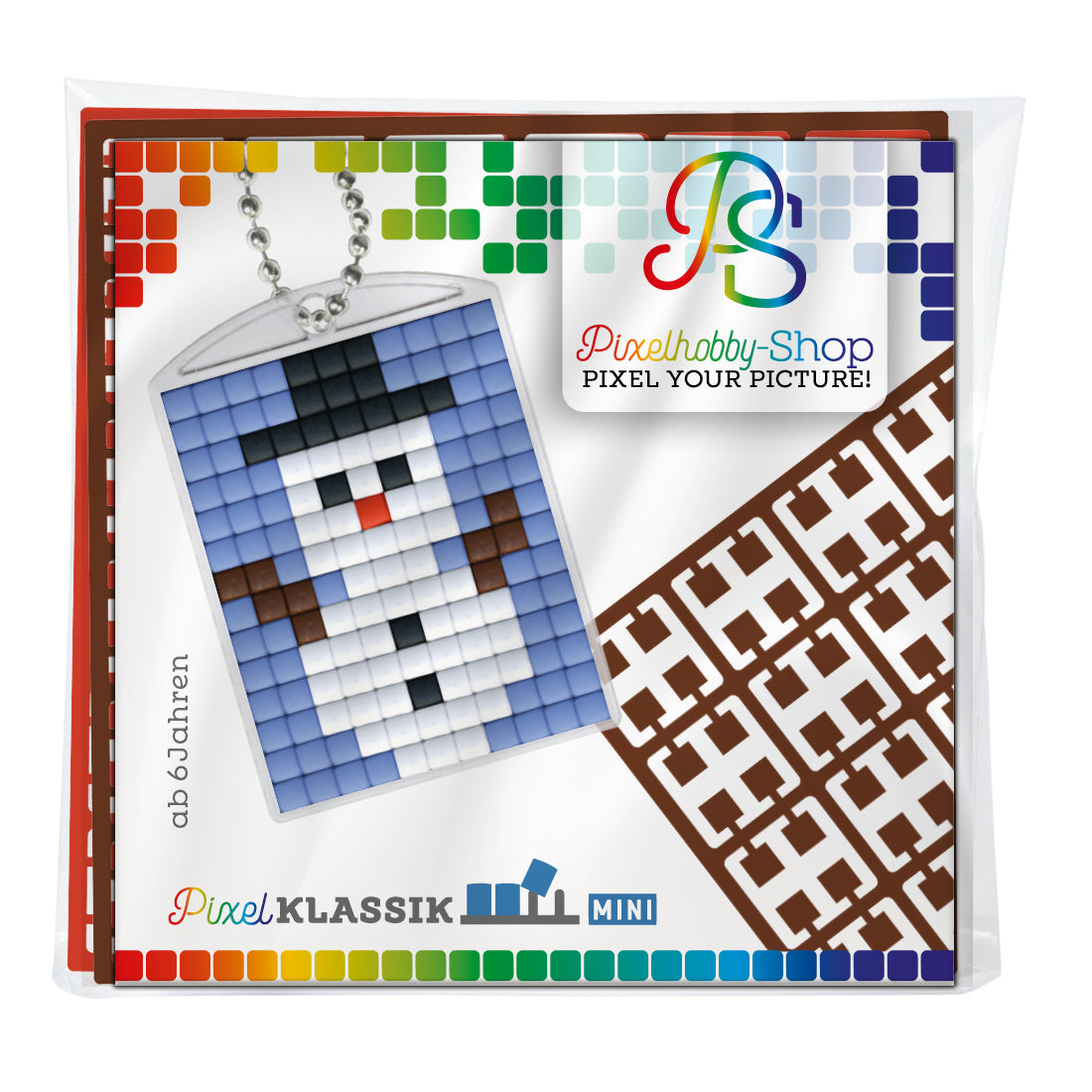 Pixelhobby Medaillon Set - Schneemann