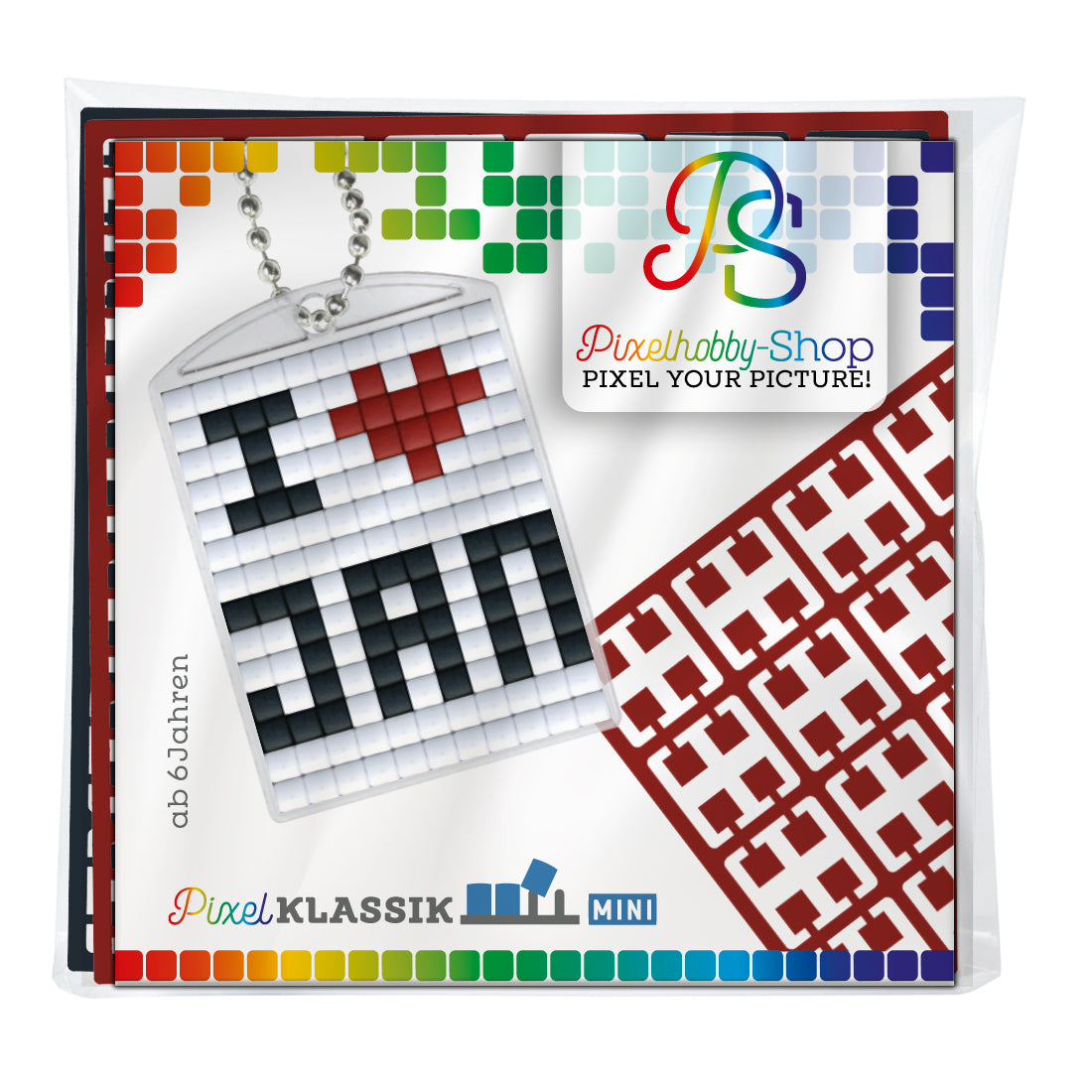Pixelhobby medallion set - I love Jan