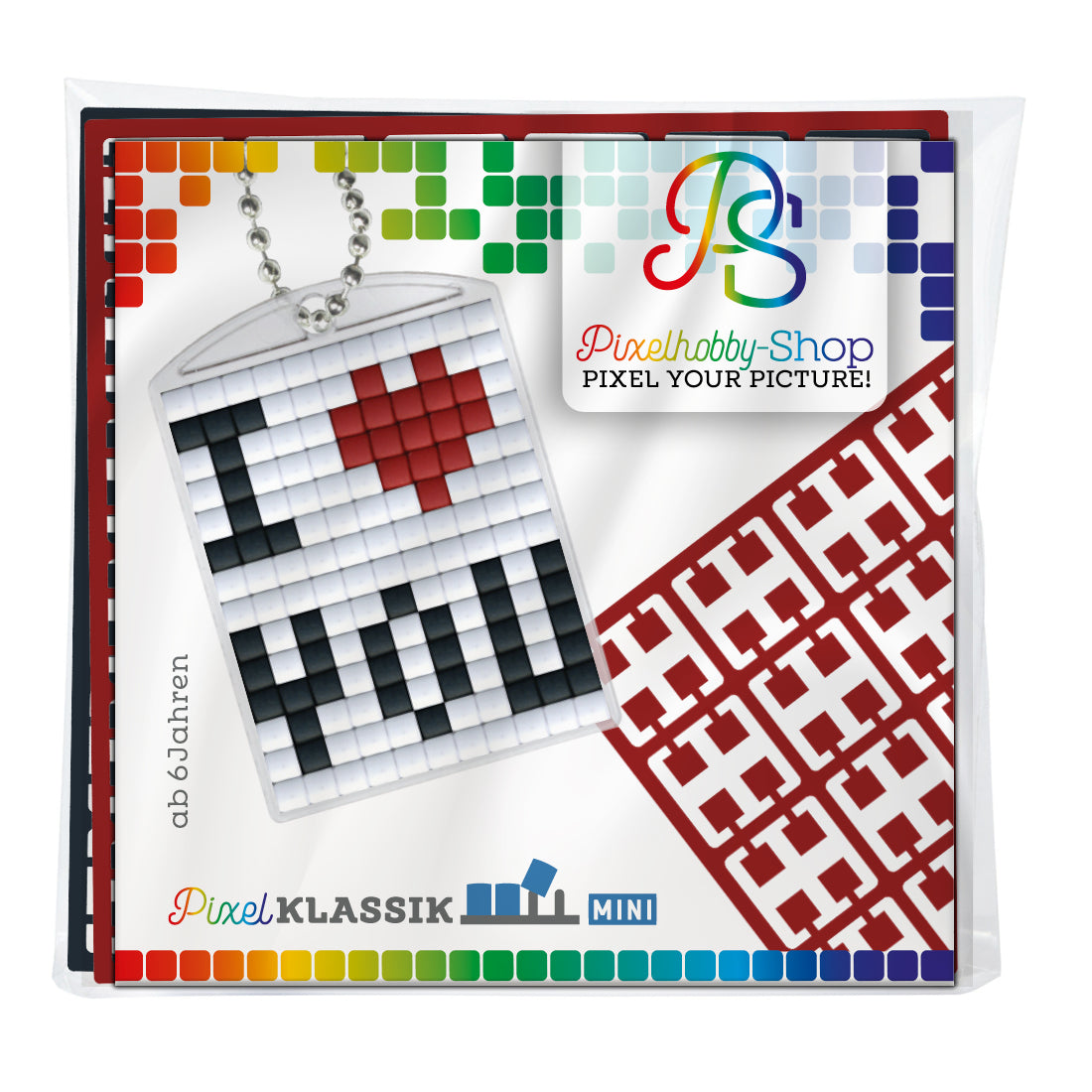 Pixelhobby medallion set - I love you