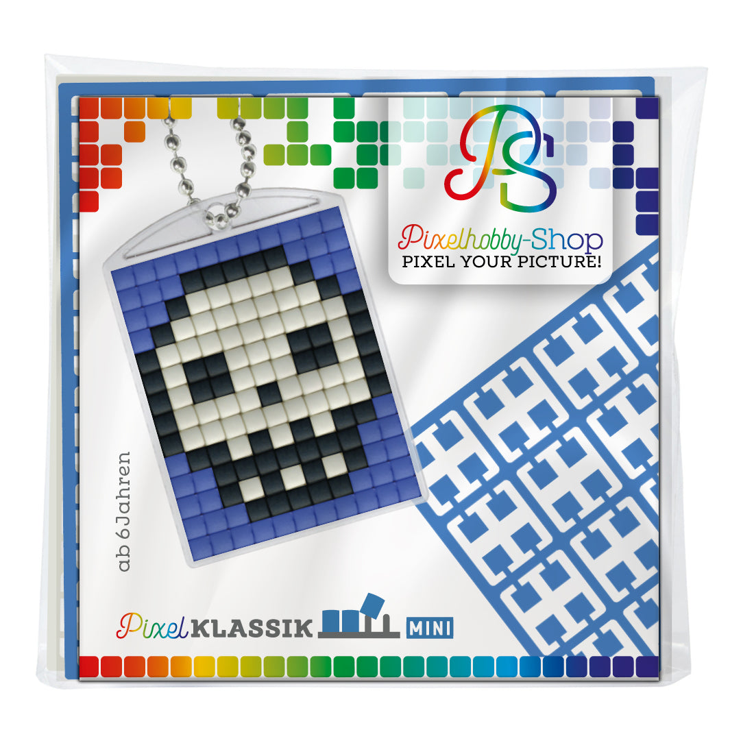 Pixelhobby medallion set - skull