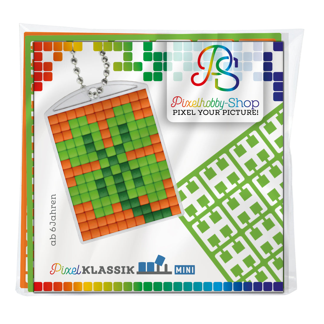 Pixelhobby Medaillon Set - Kleeblatt Shamrock