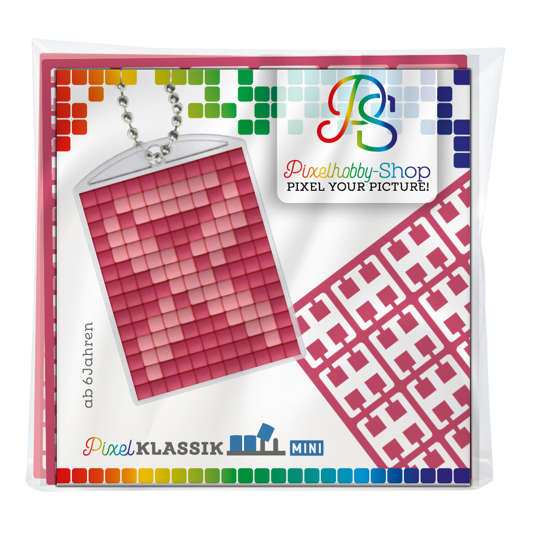 Pixelhobby Medallion Set - Breast Cancer Ribbon