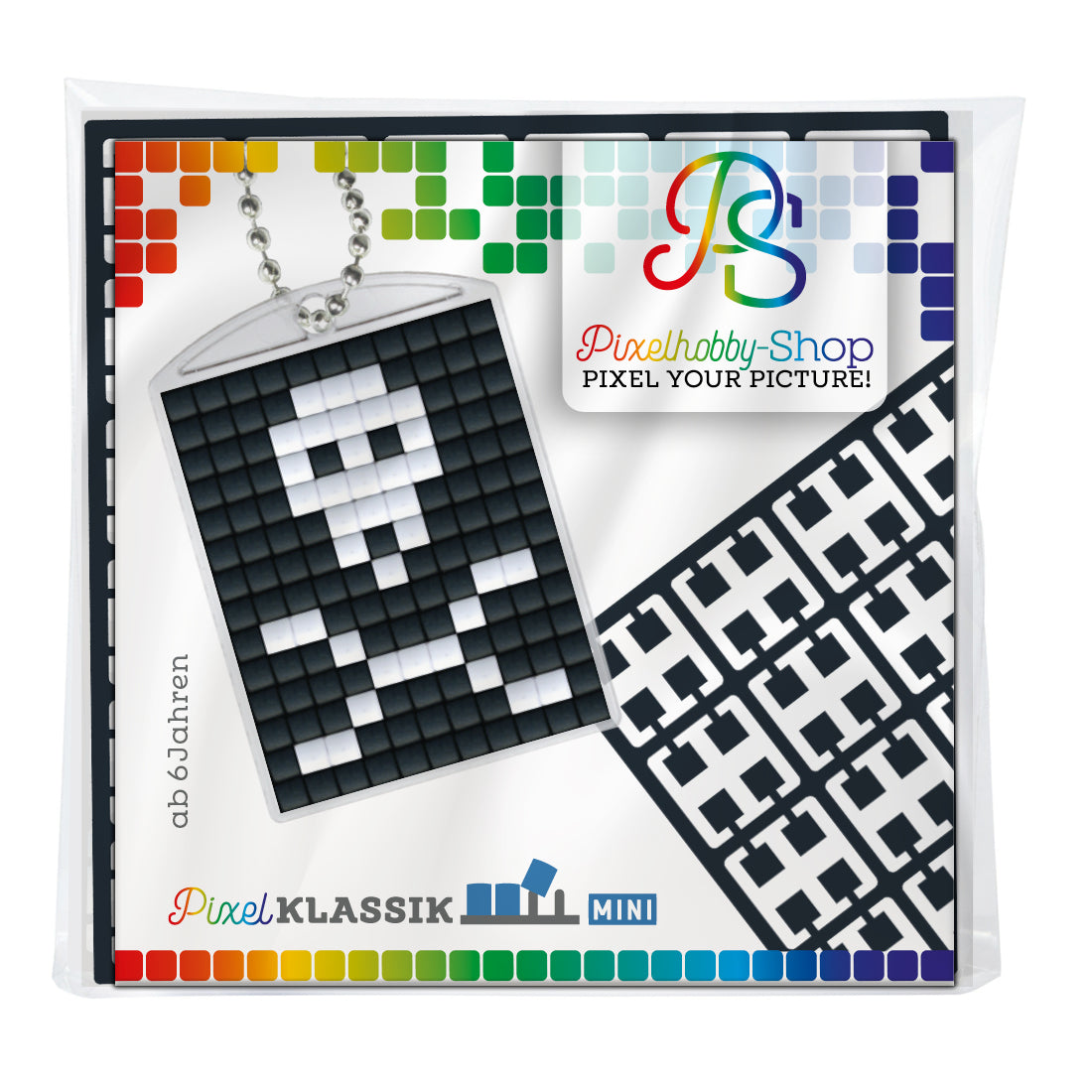 Pixelhobby Medaillon Set - Totenkopf