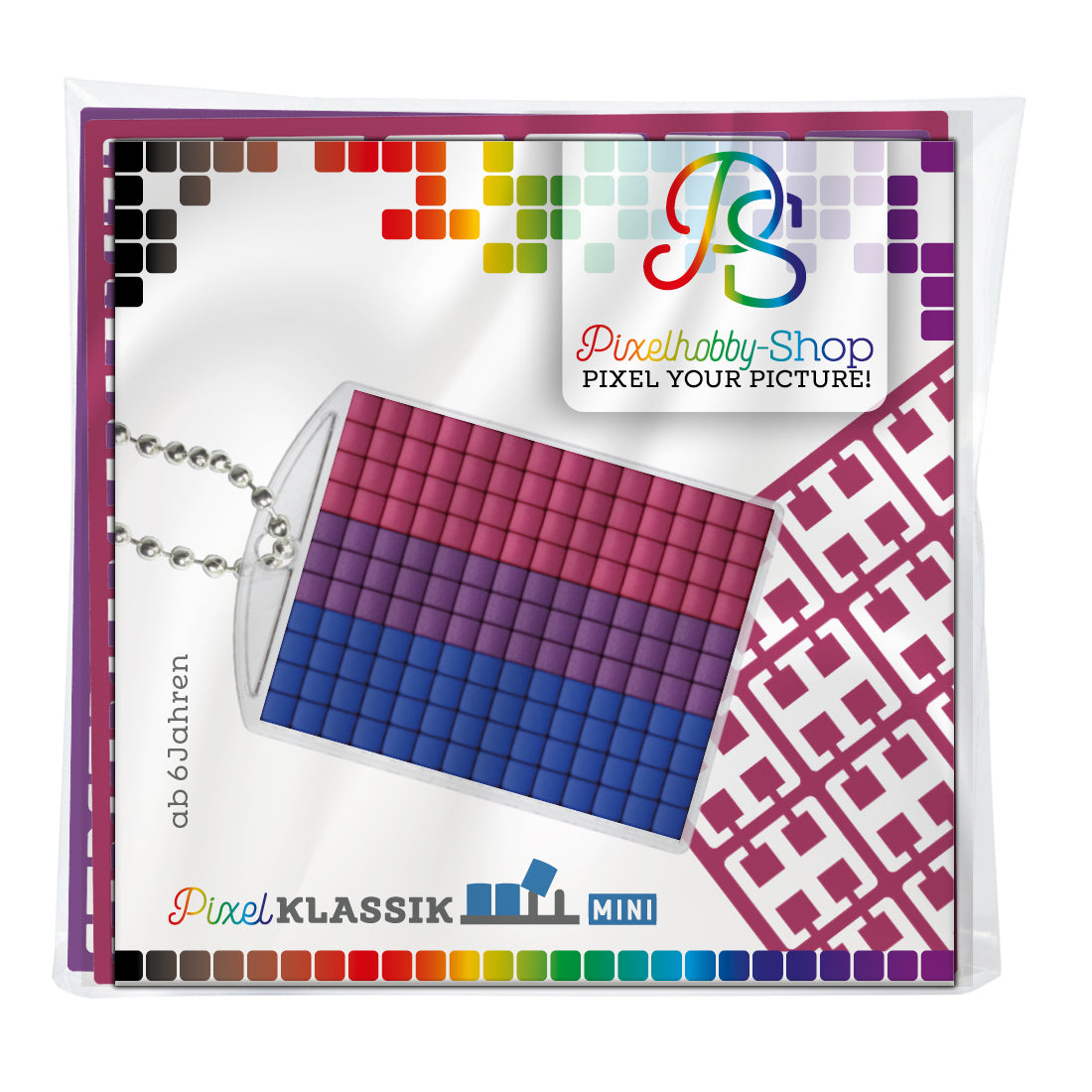 Pixelhobby Medaillon Set - LGBTQ - Bisexual / Bisexuell