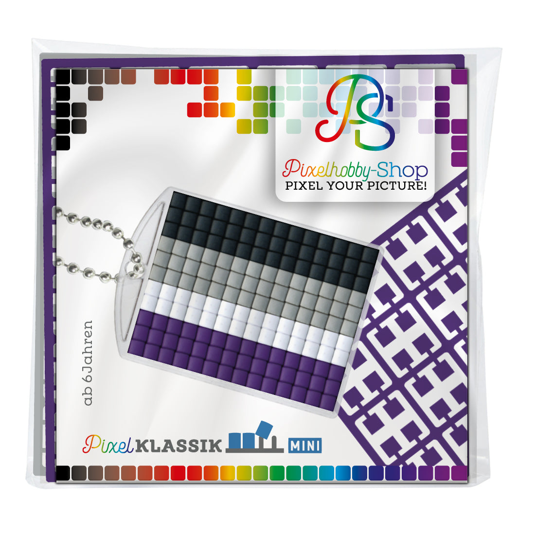 Pixelhobby Medaillon Set - LGBTQ - Asexual / Asexuell