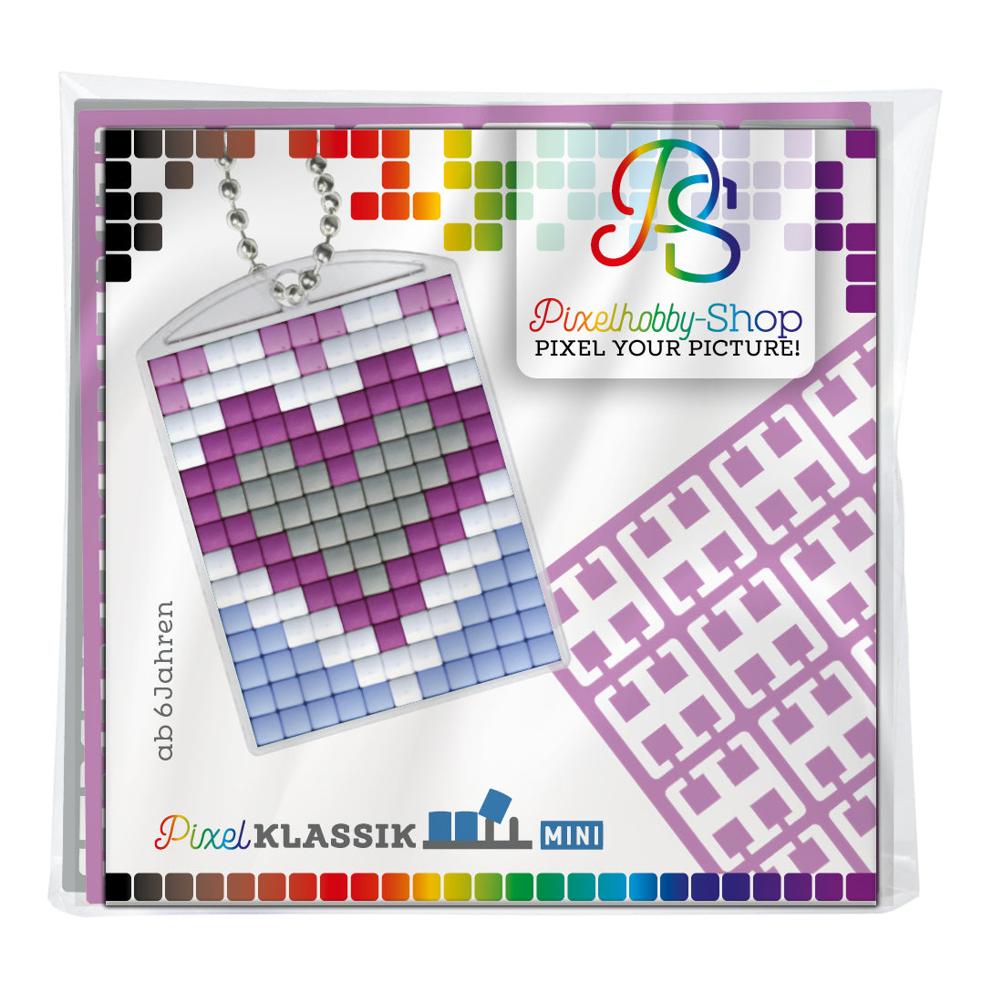 Pixelhobby Medaillon Set - Herz 61