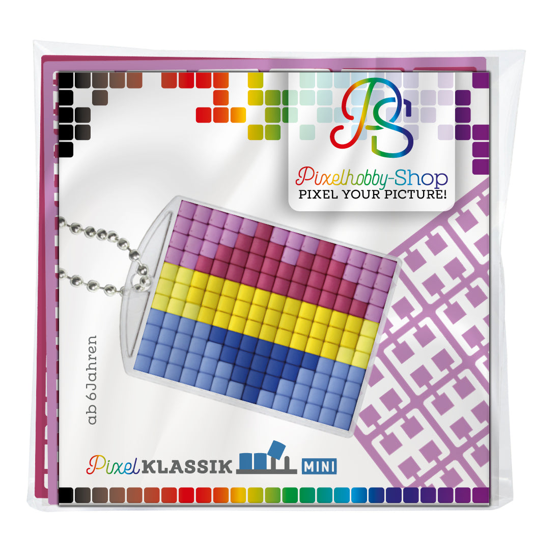 Pixelhobby Medaillon Set - LGBTQ - Panromantic / Panromantisch