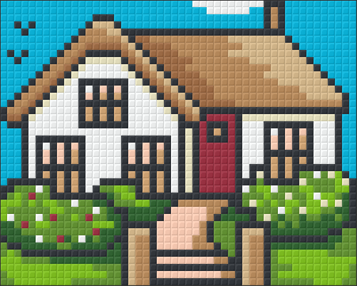 Pixelhobby Klassik Vorlage - Häuschen