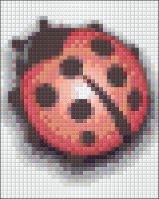Pixelhobby Klassik Vorlage - Marienkäfer