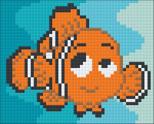 Pixelhobby Klassik Vorlage - Clownfisch