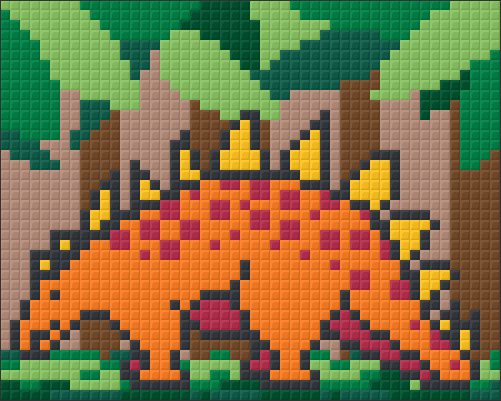 Pixelhobby Klassik Vorlage - Stegosaurus