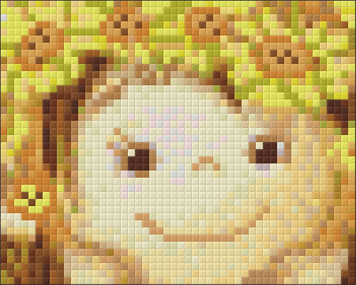 Pixelhobby Klassik Vorlage - Blumenmädchen