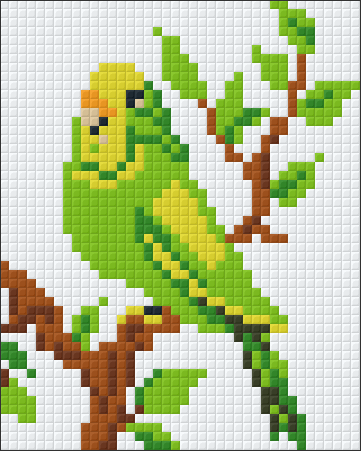 Pixelhobby Classic Template - Green Budgie