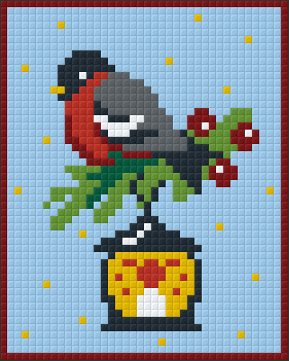 Pixel hobby classic template - bird on the lamp
