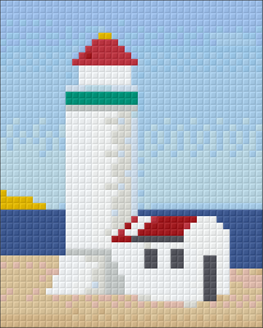 Pixelhobby Klassik Vorlage - Leuchtturm