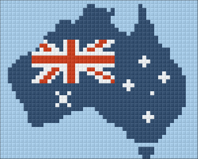 Pixelhobby Klassik Vorlage - Australien