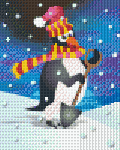 Pixelhobby Klassik Vorlage - Pingo der Pinguin