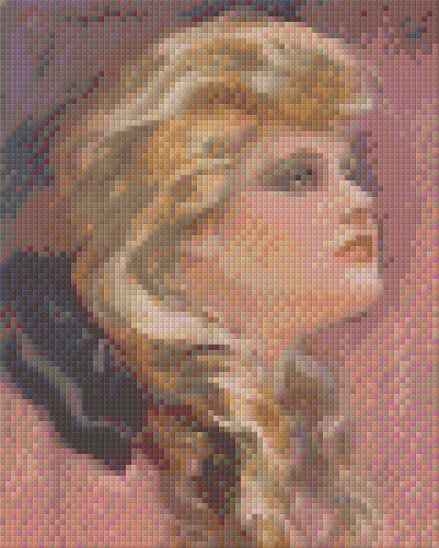 Pixelhobby Klassik Set - Frau mit schwarzer Schleife