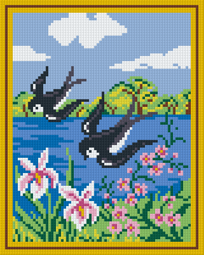 Pixelhobby classic set - swallows over the sea