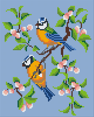 Pixelhobby Klassik Vorlage - Vögel