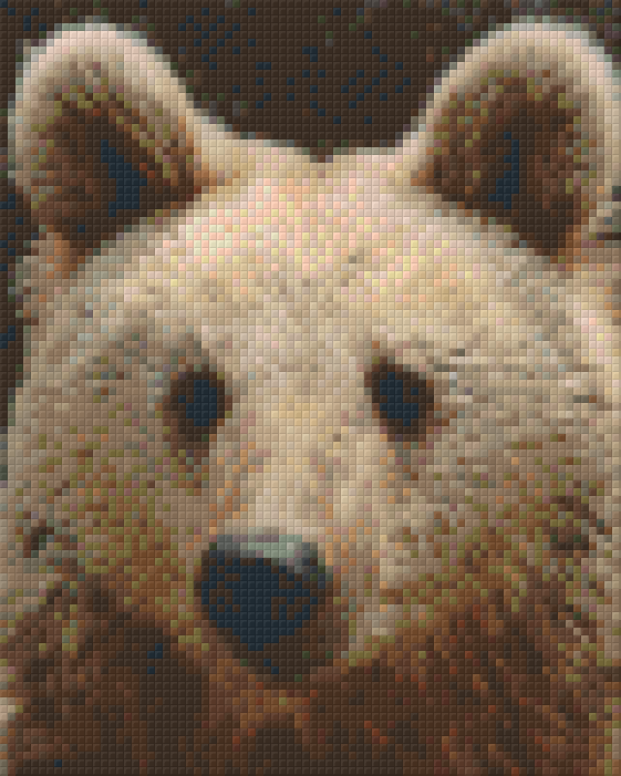 Pixelhobby Klassik Vorlage - Braunbär