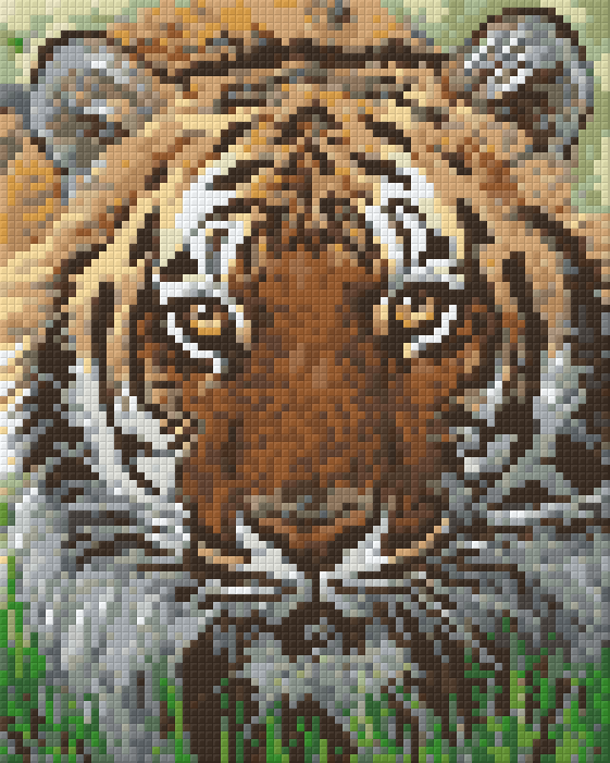 Pixelhobby Klassik Vorlage - Bengalischer Tiger