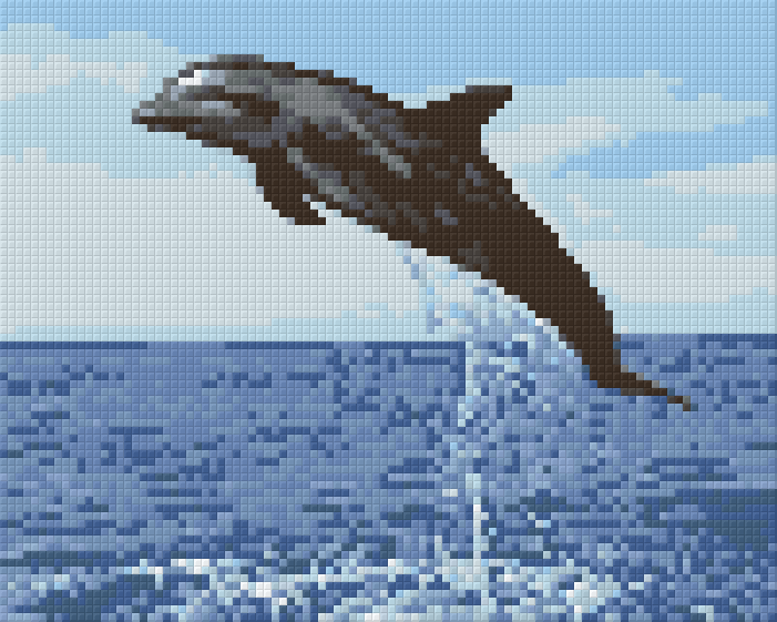 Pixelhobby Klassik Vorlage - Delfin